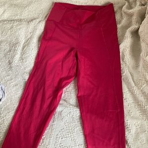 Hot Pink Girlfriend Collective Women's High Rise 7/8 compressive legging